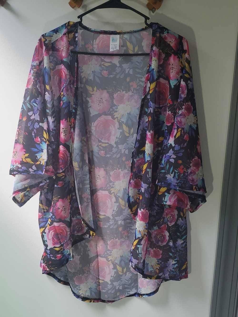 Sheer Kimono Cardigan - Blue, Purple, Pink, Green